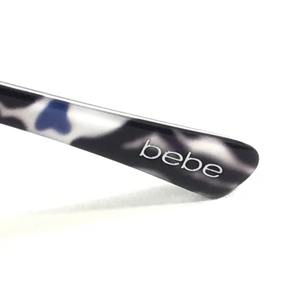 Bebe Eyeglasses Frames BB5194 400 BLUE ANIMAL Black Zebra Print 53-17-140
